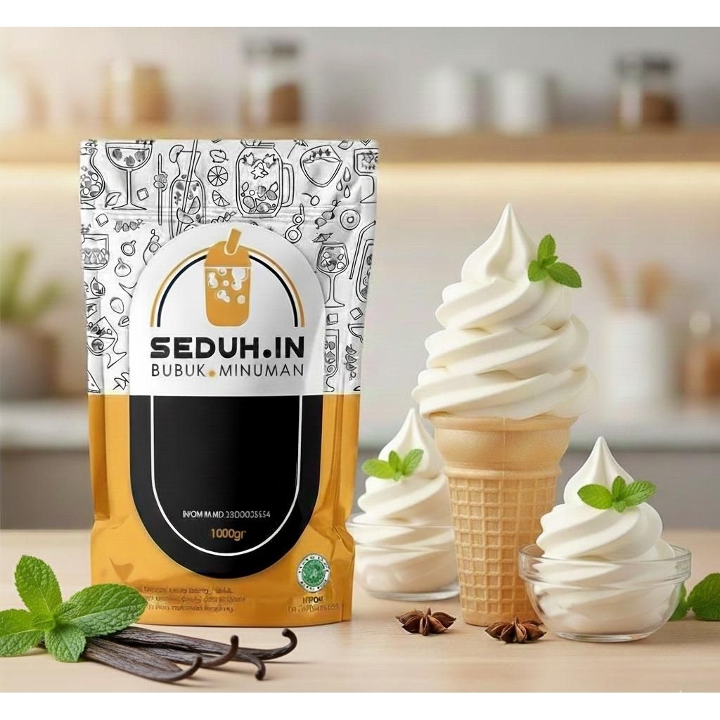 BUBUK ES KRIM VANILA V3 PREMIUM 1000 gram