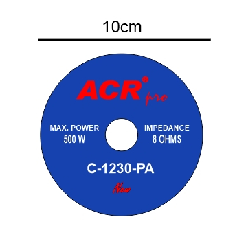 STIKER SPEAKER ACR PRO 1230 UKURAN 12 IN