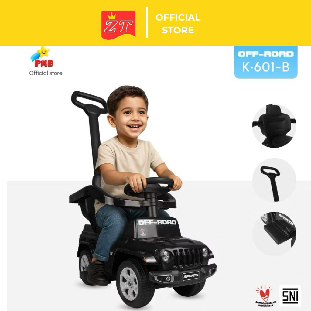 ZEINTOYS MOBIL DORONG TOLOCAR PMB Toys OFFROAD K601B