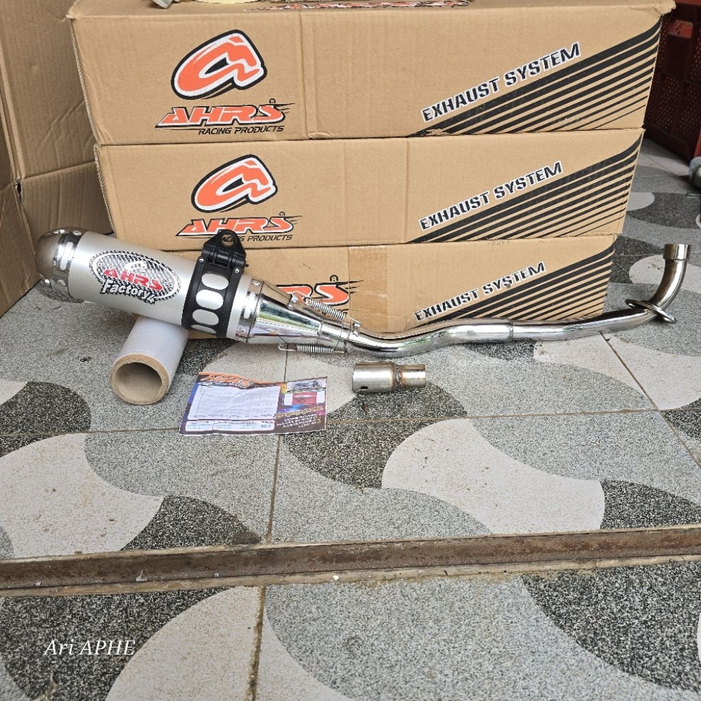 knalpot AHRS MAX CHROM FACTORY 4 original SUPRA X / SUPRA FIT