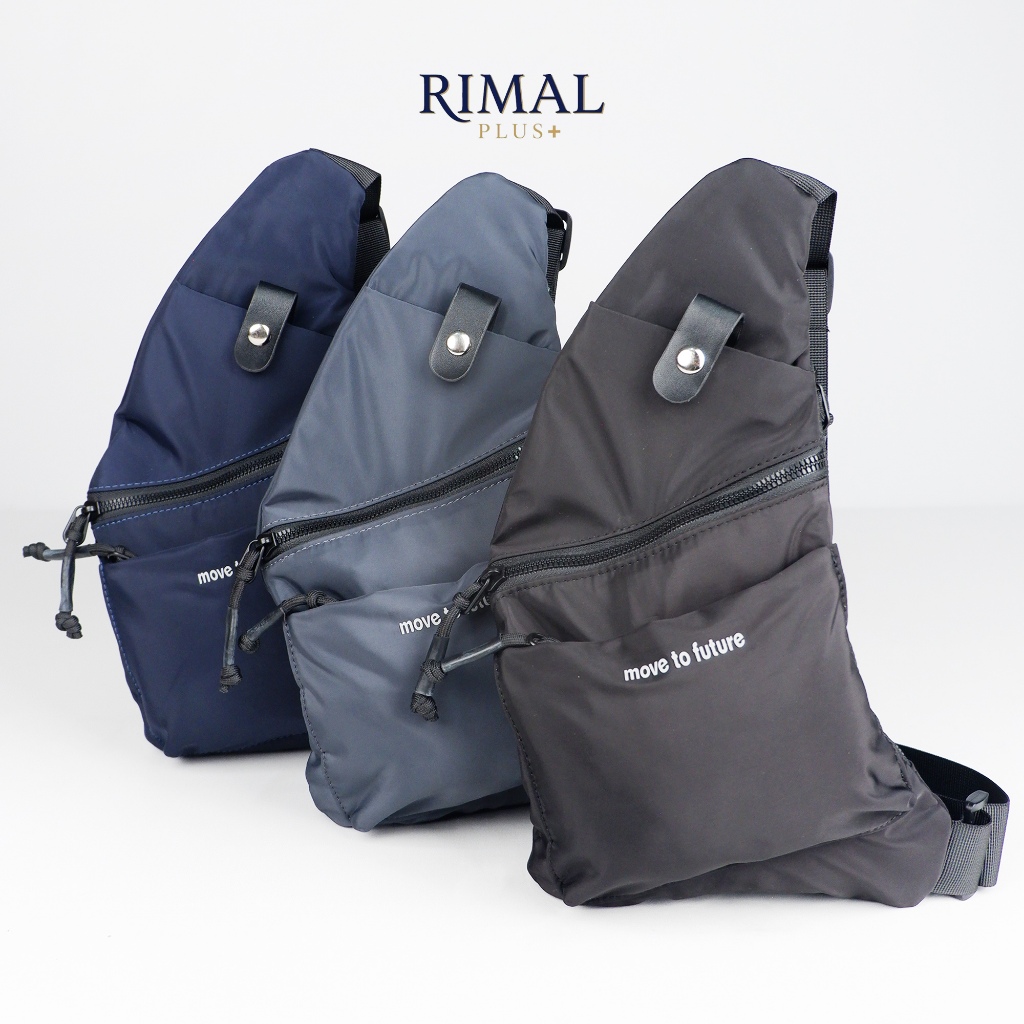 Sling Bag Chest Bag Pria Wanita Polyester Premium | Ringan Crossbody Bag Tas Selempang Dada | Kekini