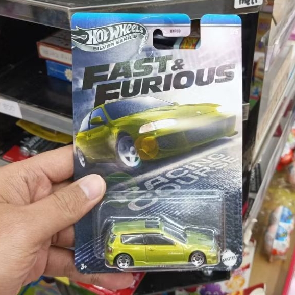 Hotwheels ff Civic Eg Hijau Racing Course