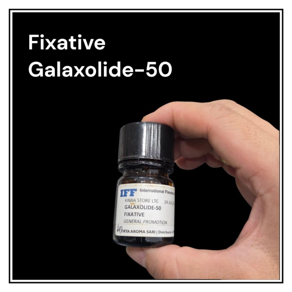 GALAXOLIDE 50% IFF 100ML ( RESMI IFF INDONESIA ) / FIXATIVE GALAXOLIDE IFF INDONESIA 100ML