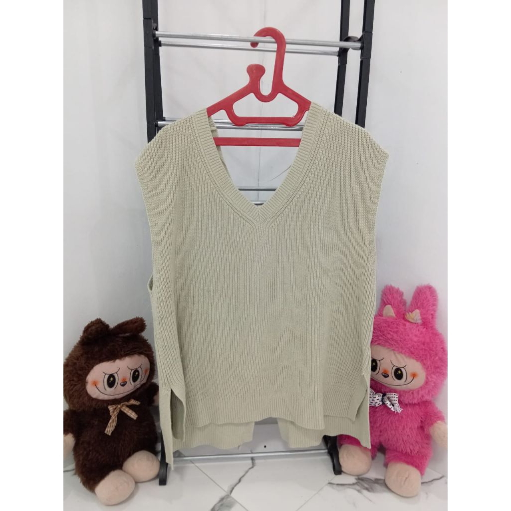 vest rajut tali belakang