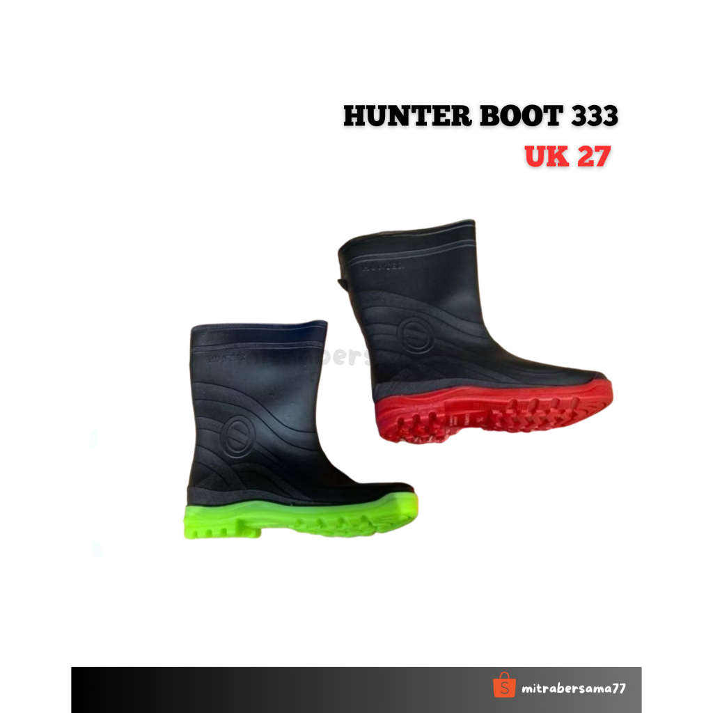 [BISA COD] Sepatu Kerja Boot Pendek Hunter Boots Hunter 333 Size 27
