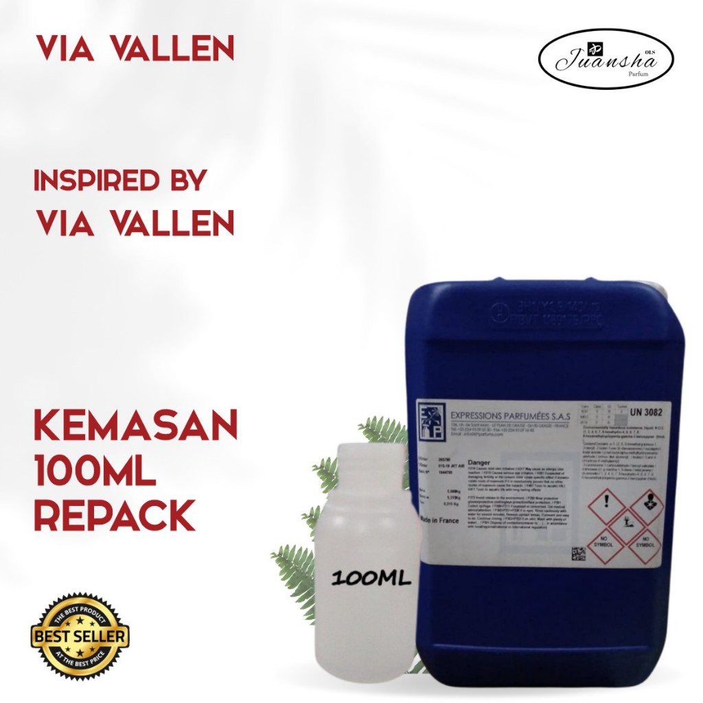 BIBIT PARFUM MURNI VIA VALLEN | EP 100ML REPACK