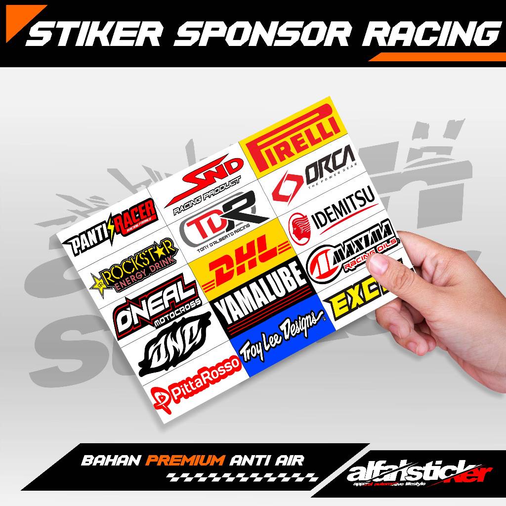 Sticker Racing Sticker Pack  Sponsor Racing