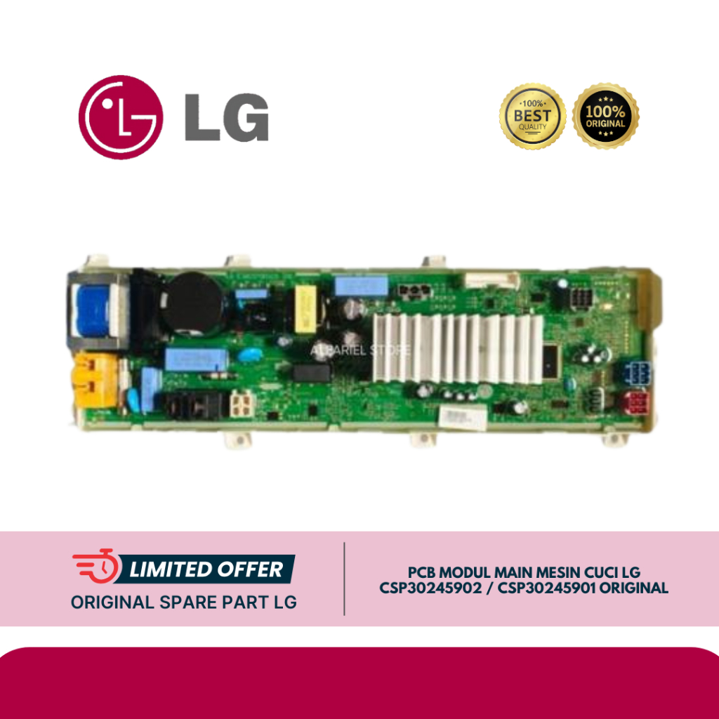 PCB MODUL MAIN MESIN CUCI LG EBR85565621 / EBR85565629 / EBR85565670 / CSP30245902 / CSP30245901 FM1