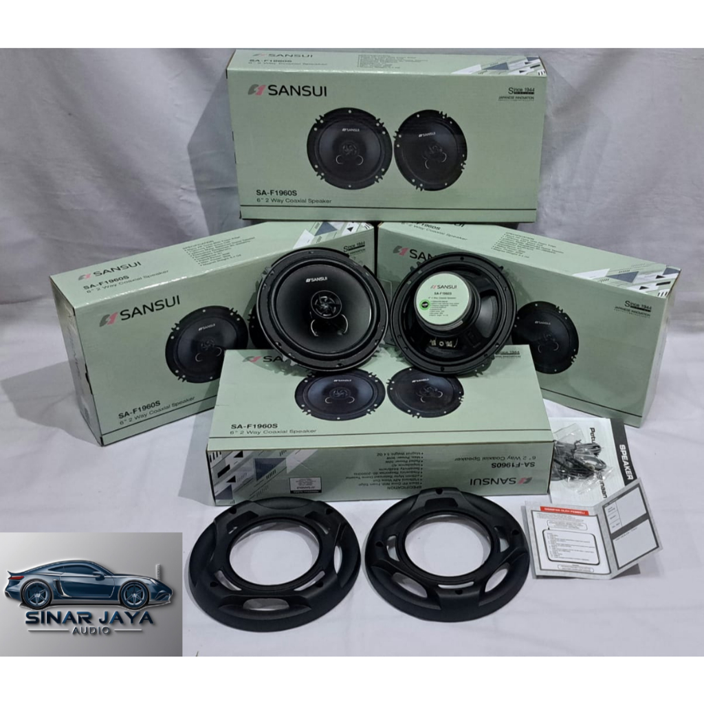 Speaker Pintu Mobil Coaxial 6 Inch Sansui SA-F1960S 2-Way