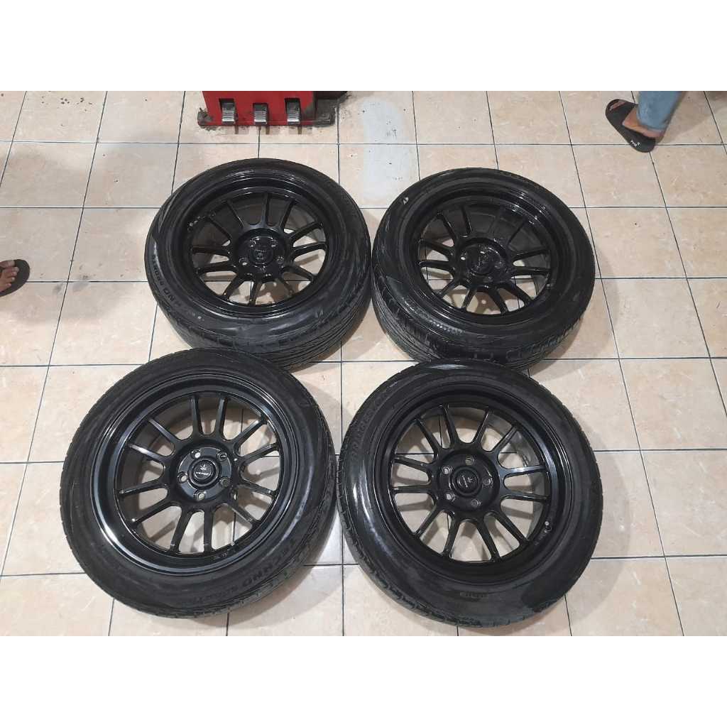 VELG MOBIL SECOND RACING VERDE R18 5X114+BAN 225 50 RING 18 CRV HRV INNOVA TERIOS RUSH DLL