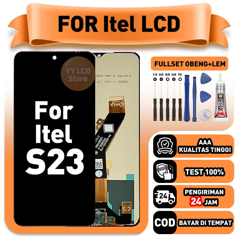 LCD FOR Itel S23 Touchscreen Fullset Replacement LCD Kompatibel Untuk Glass Touch Screen Digitizer C