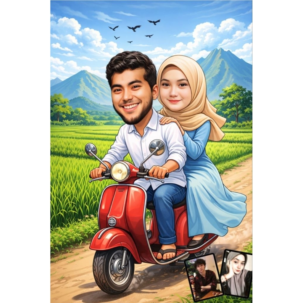 Jasa Edit Foto Karikatur Digital 3D