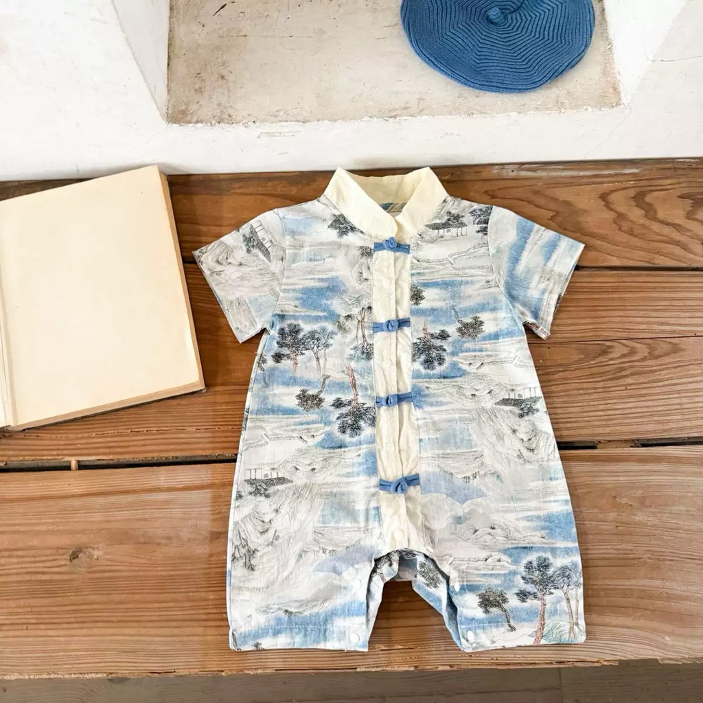 BABYSHWN - diorama blue cheongsam | cheongsam bayi | cheongsam anak