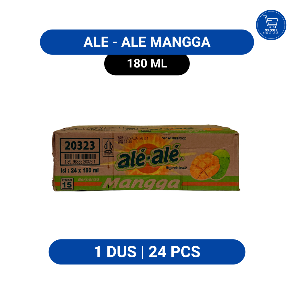 ALE ALE MANGGA – 1 DUS (24 Cup) | Minuman Jelly Kelapa | Harga Grosir