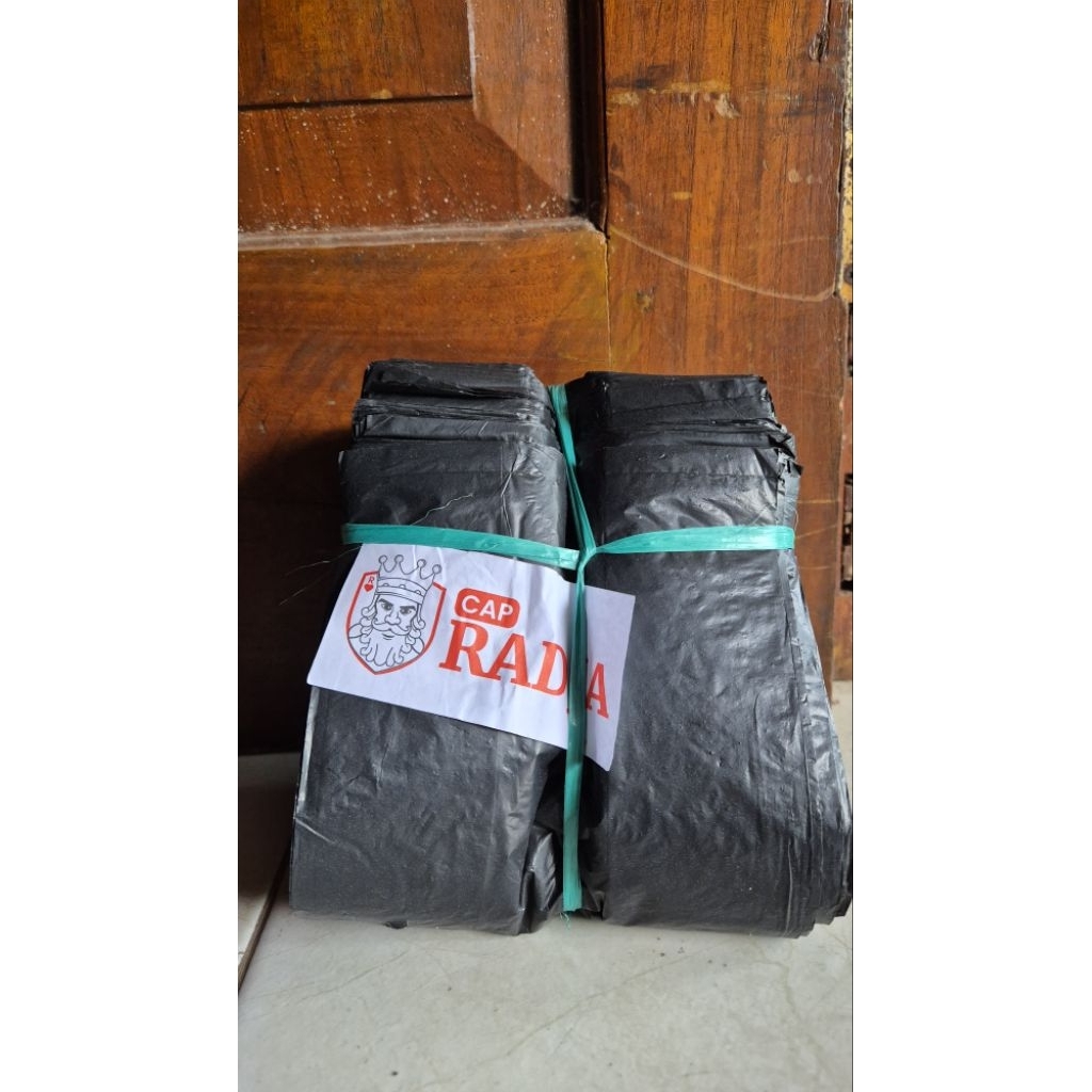 Kantong Plastik Hitam Kecil Ukuran 15 (kiloan dapat banyak)