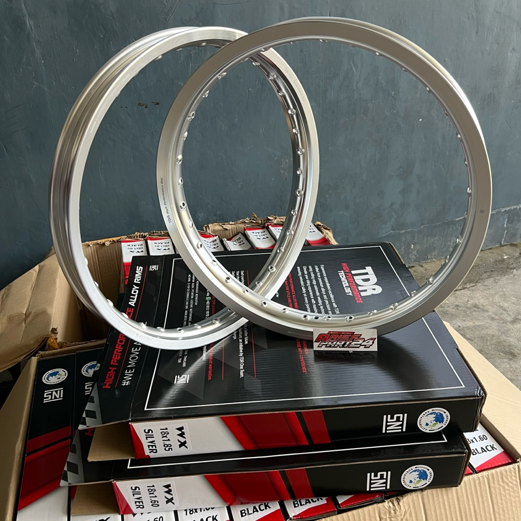 VELG TDR SILVER RING 18 UKURAN 160.185 R18 -TDR WX