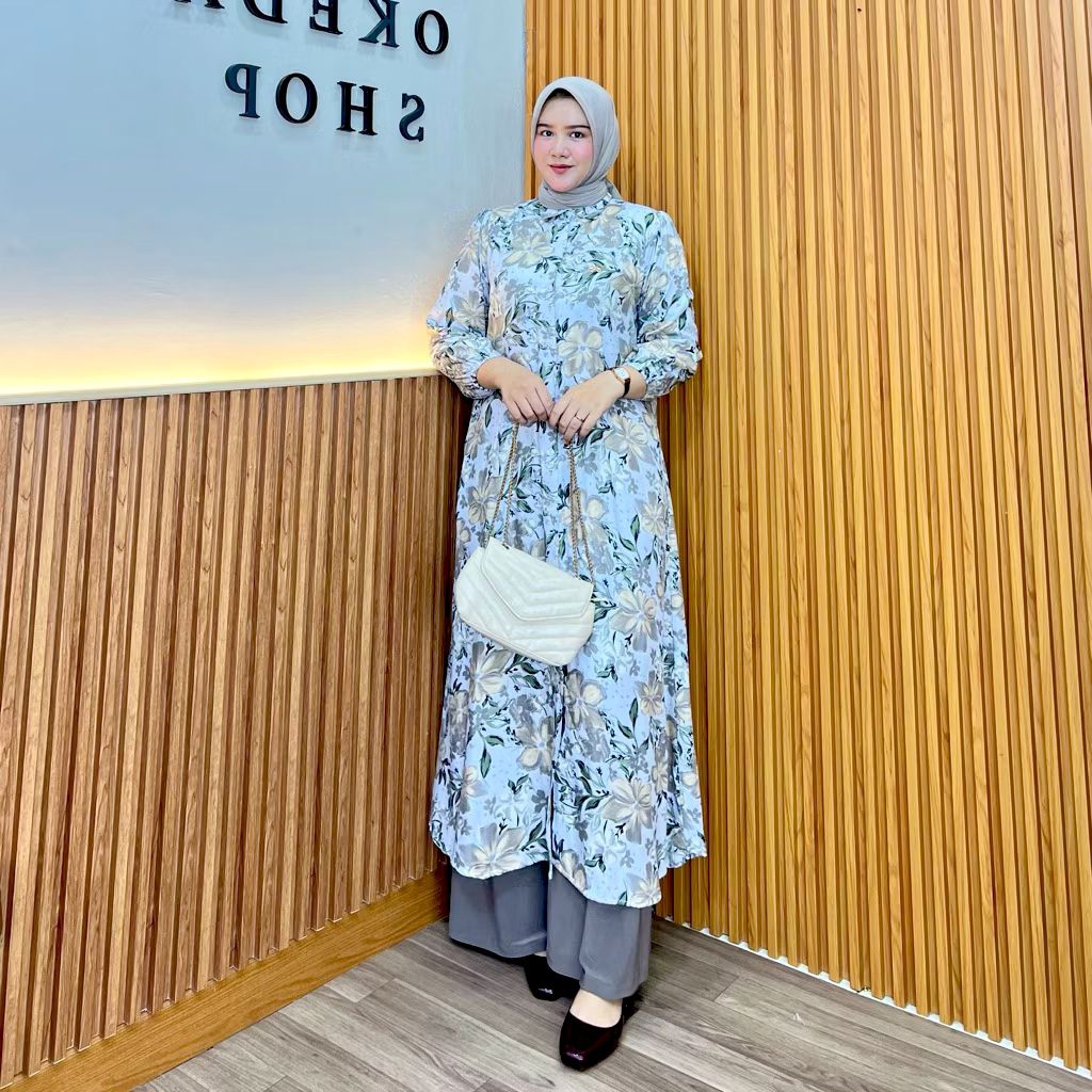 ZANNEE Midi Dress by OKEDASHOP