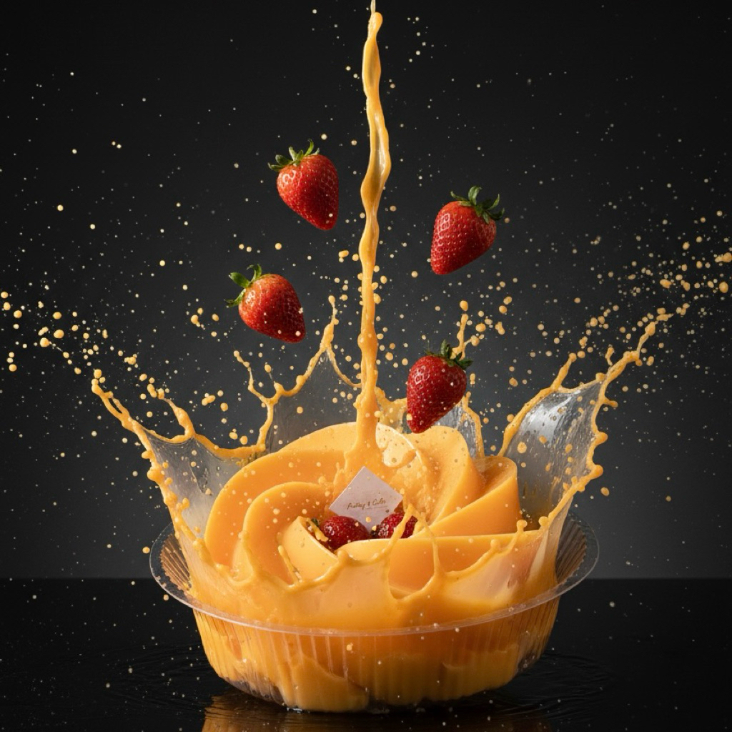 Puding Mango Cheese Sauce 22cm| Puding Mangga Keju | Hampers Puding | Hampers Makanan | Puding Enak 