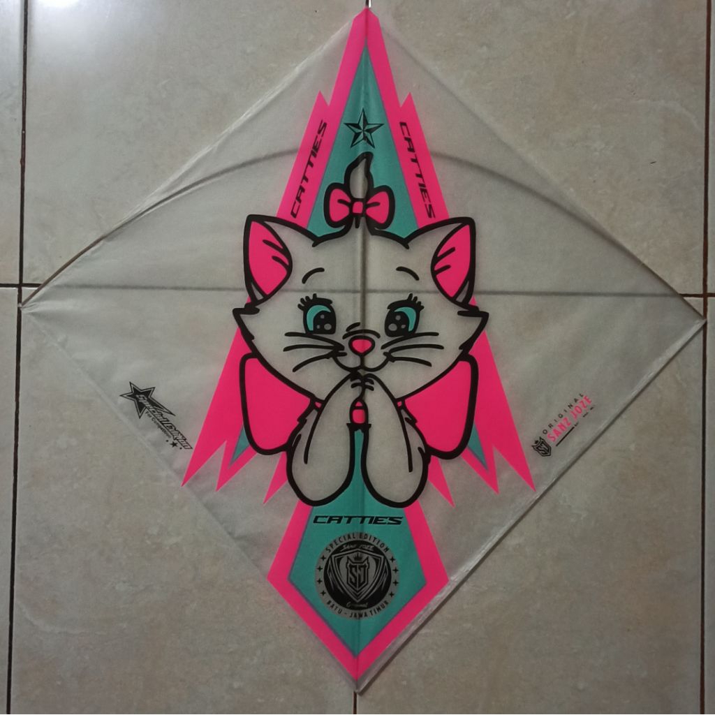 Layangan sukoi tournament catties by Sanz Jose 3 warna stabilo special edition