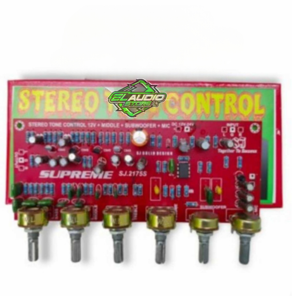 Tone Control DC Stereo Middle Midle + SUBWOOFER Original SUPREME