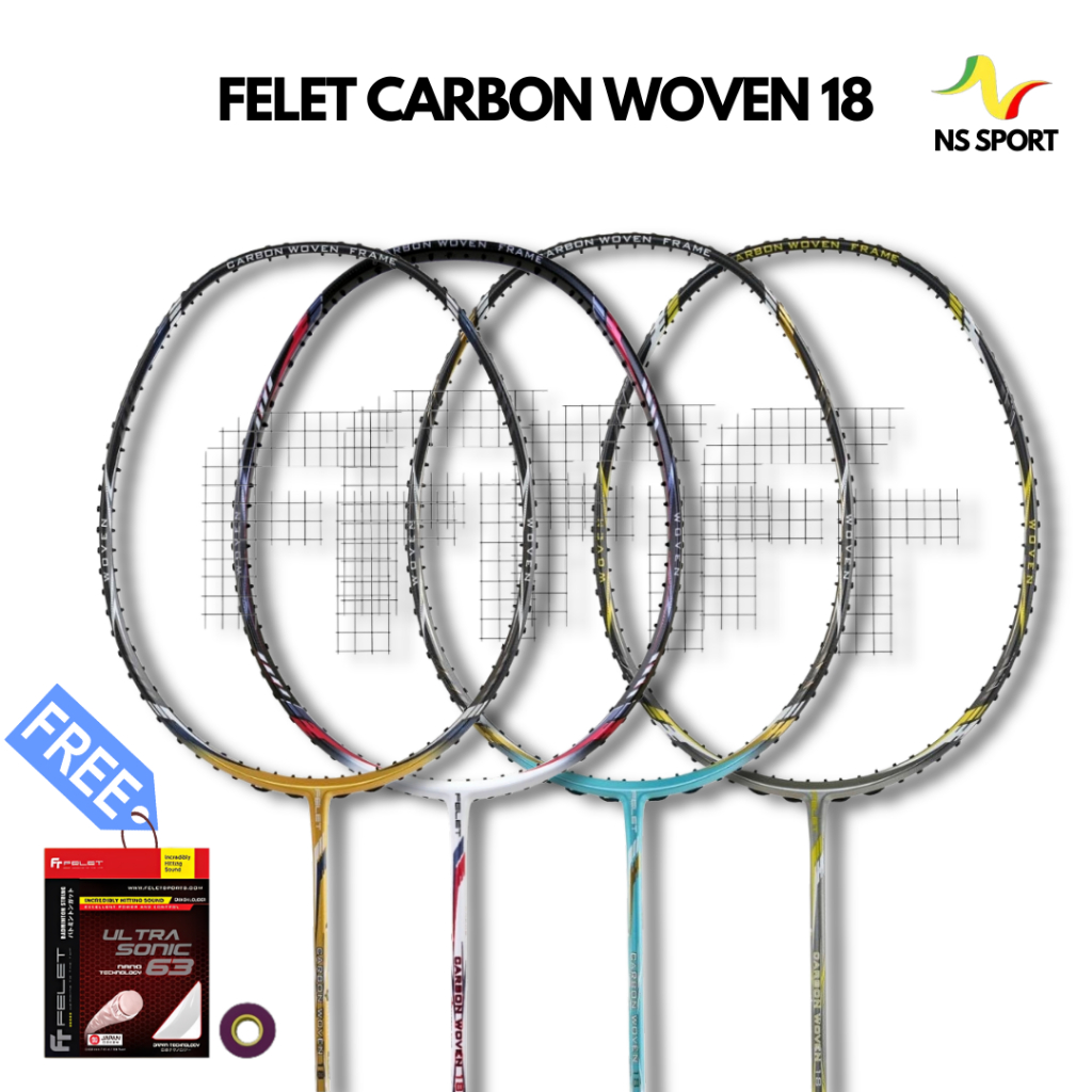 Felet Raket Badminton Carbon Woven 18
