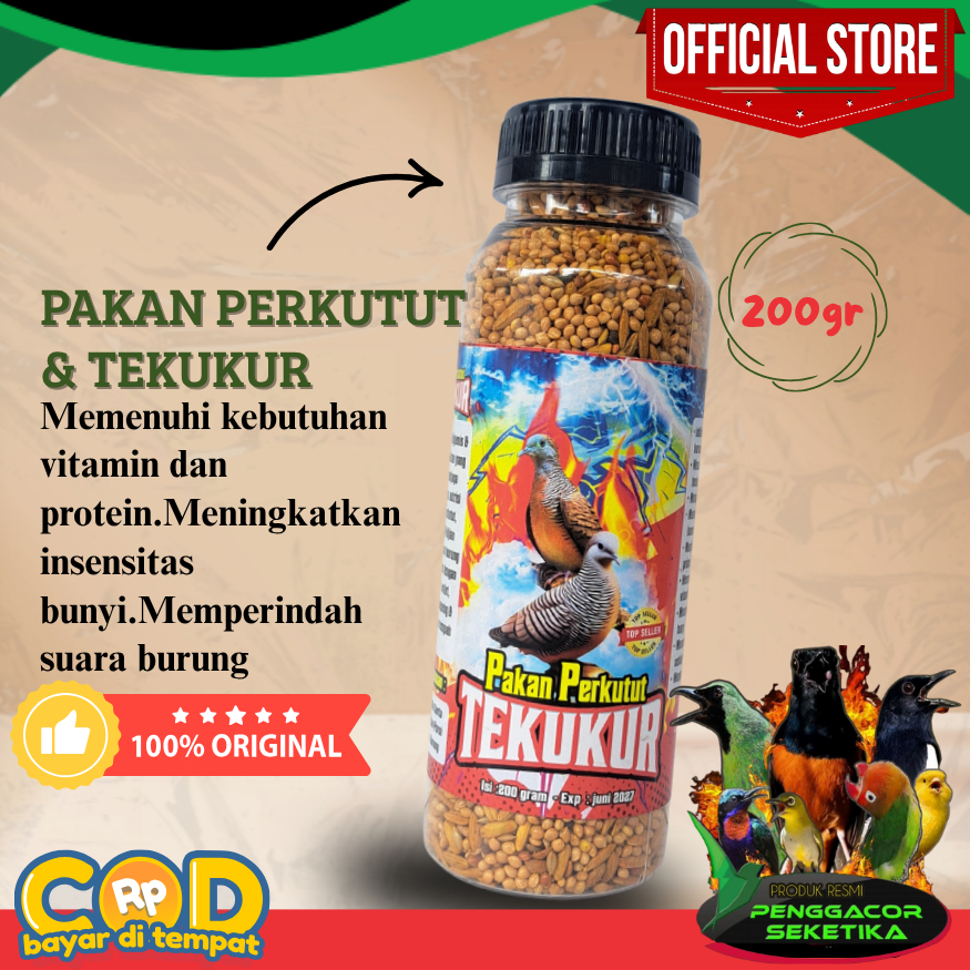 Pakan Perkutut Tekukur Penggacor Burung Seketika