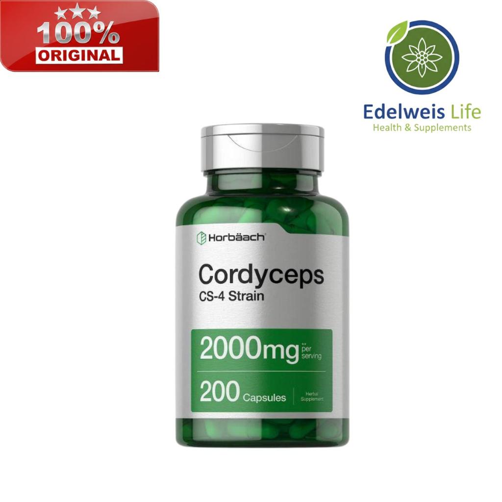 Cordyceps 2000mg | 200 cap | Mushroom Supplement| Cordyceps Militaris