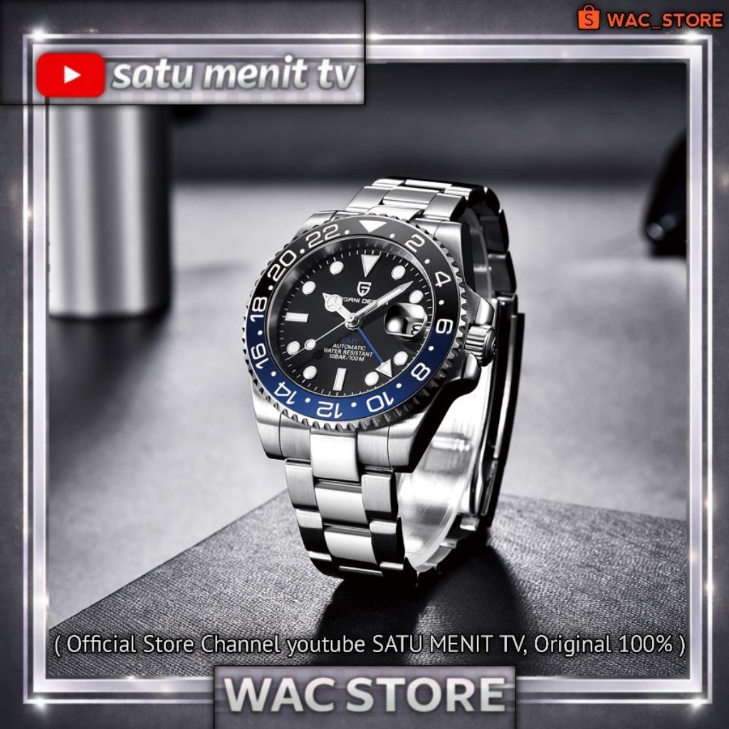 PAGANI DESIGN GMT BATMAN OYSTER ORIGINAL 100 PERSEN AUTOMATIC