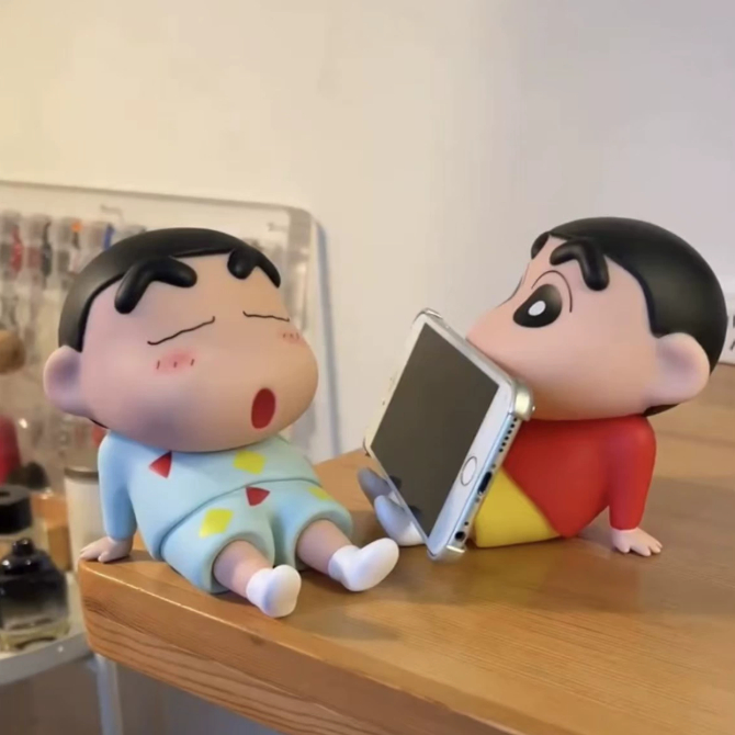 3D Holder Phone Crayon Sinchan Cartoon Support Cell Phone Stand