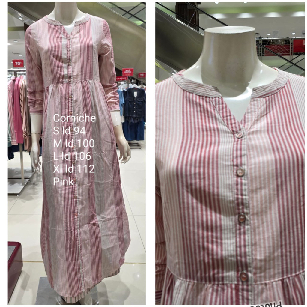 Gamis wanita dewasa Corniche (S-XL)