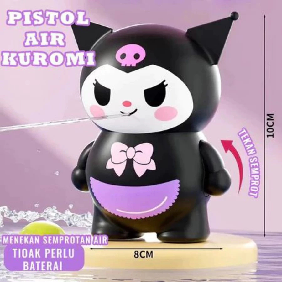 Mainan Semprotan Air Kuromi Sanrio Viral / Karakter Kuromi Viral Lucu Gemoy