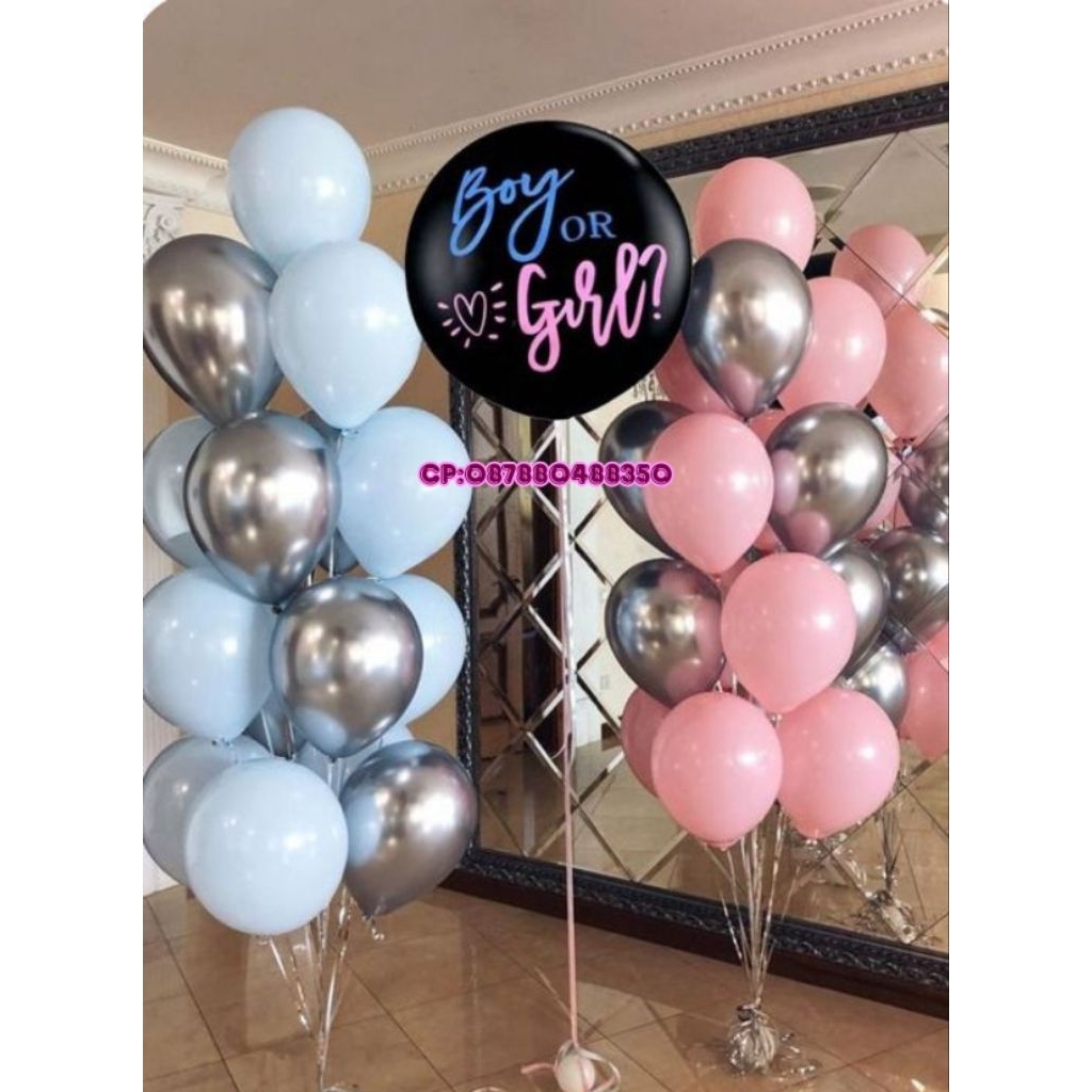 BALON GENDER REVEAL |PAKET GENDER REVEAL |TERIMA JADI BALON BABY