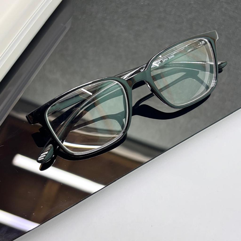 Kacamata Kotak SPH 3040 Lensa Minus Fashion Wanita & Pria Kaca Bening Transparan Sunglasess