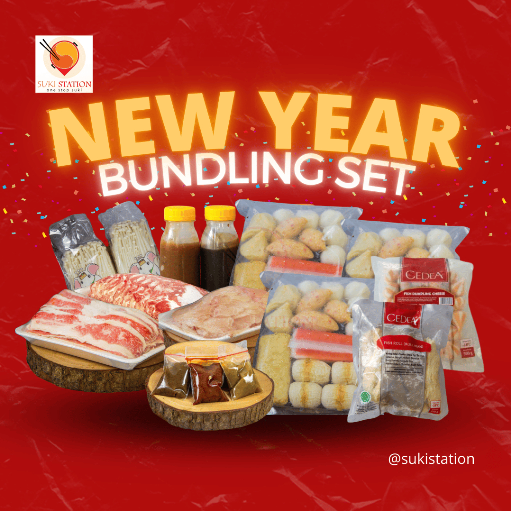 NEW YEAR BUNDLING SET BEEF DAGING SUKI STEAMBOAT N GRILL (PORSI 8-10 ORG) (DGN KUAH N SAUS MARINASI)
