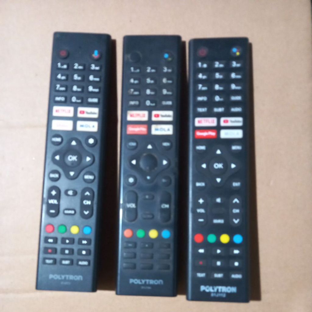 Remot control bekas original tv polytron, hisense, samsung, panasonic, lg, aqua, coocaa. pilih sesua