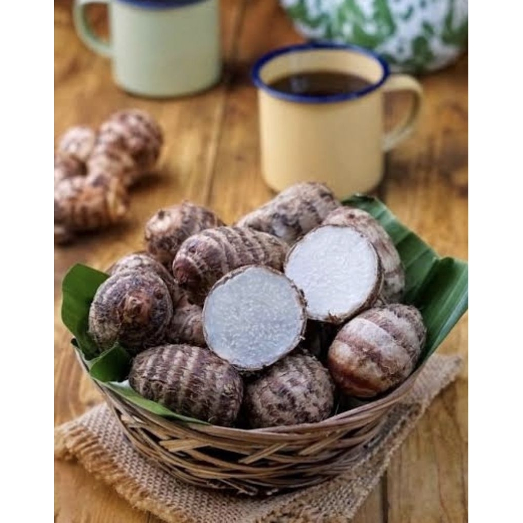 promo talas mbothe mentah 2 kg / mbote/ enthek /Talas kimpul pulen/Talas gajah Varian 2kg