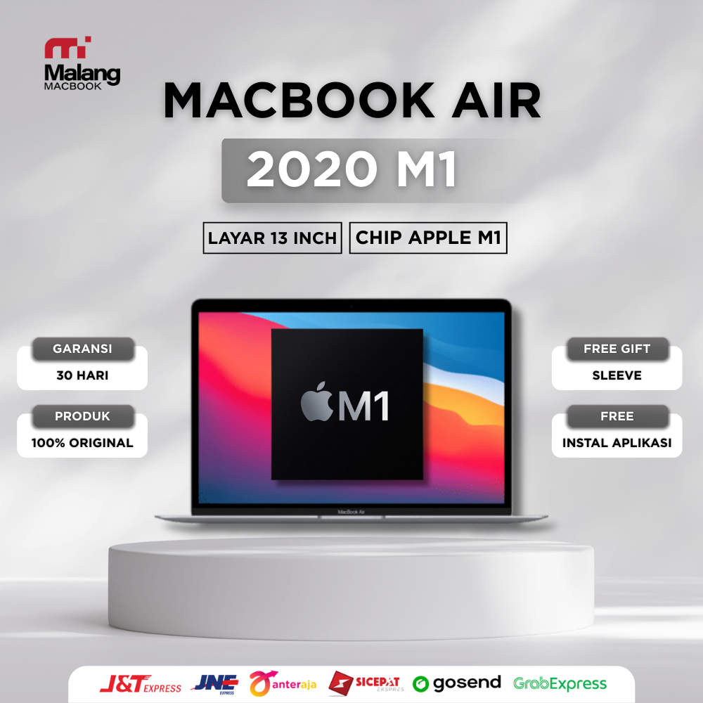 Macbook Air 13 inch 2020 M1 | Ram 8GB - 16 GB | SSD 128, 256 & 512 GB - Second/New Original
