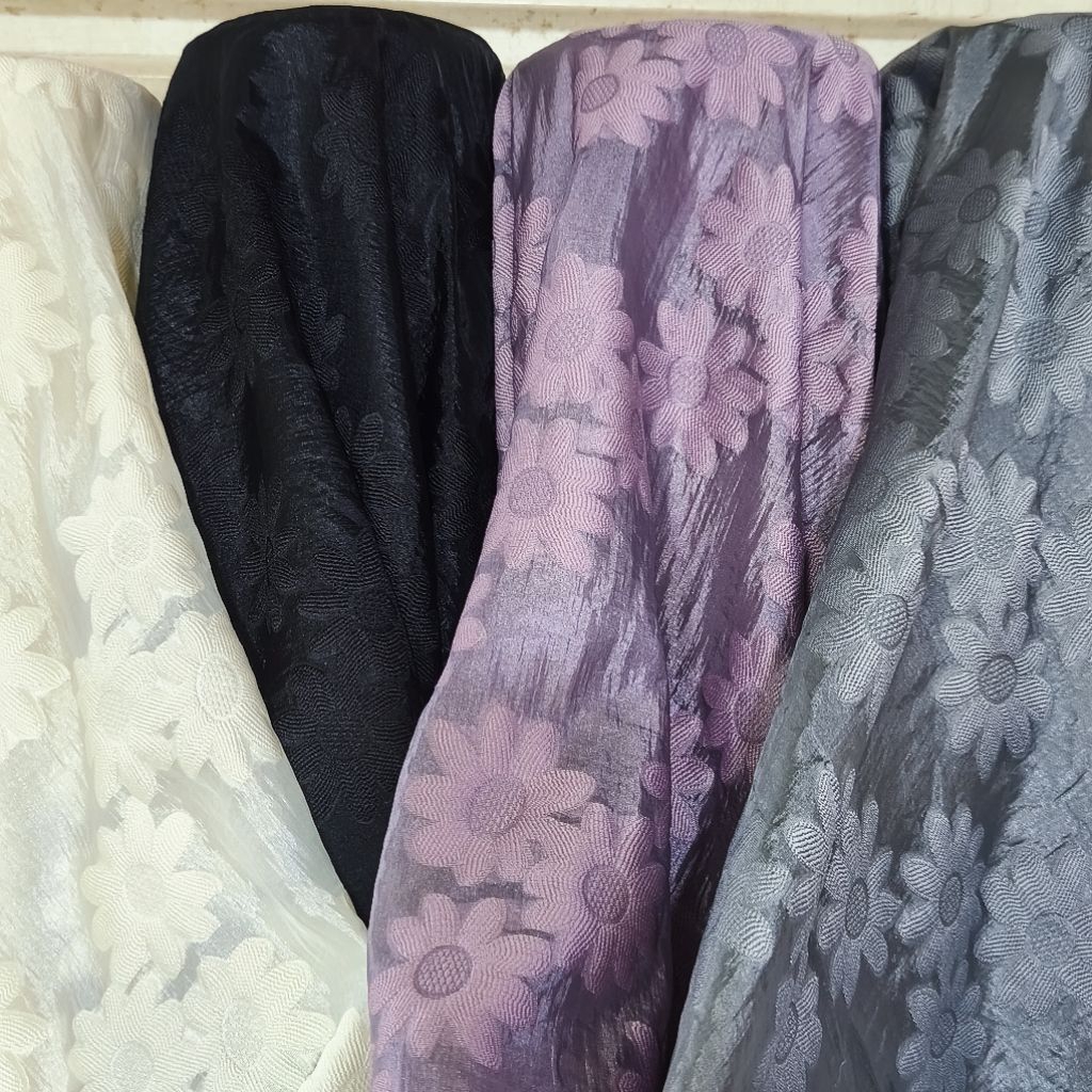 Kain/Bahan Kain Organza Embos/Kain organza [harga ½ meter]