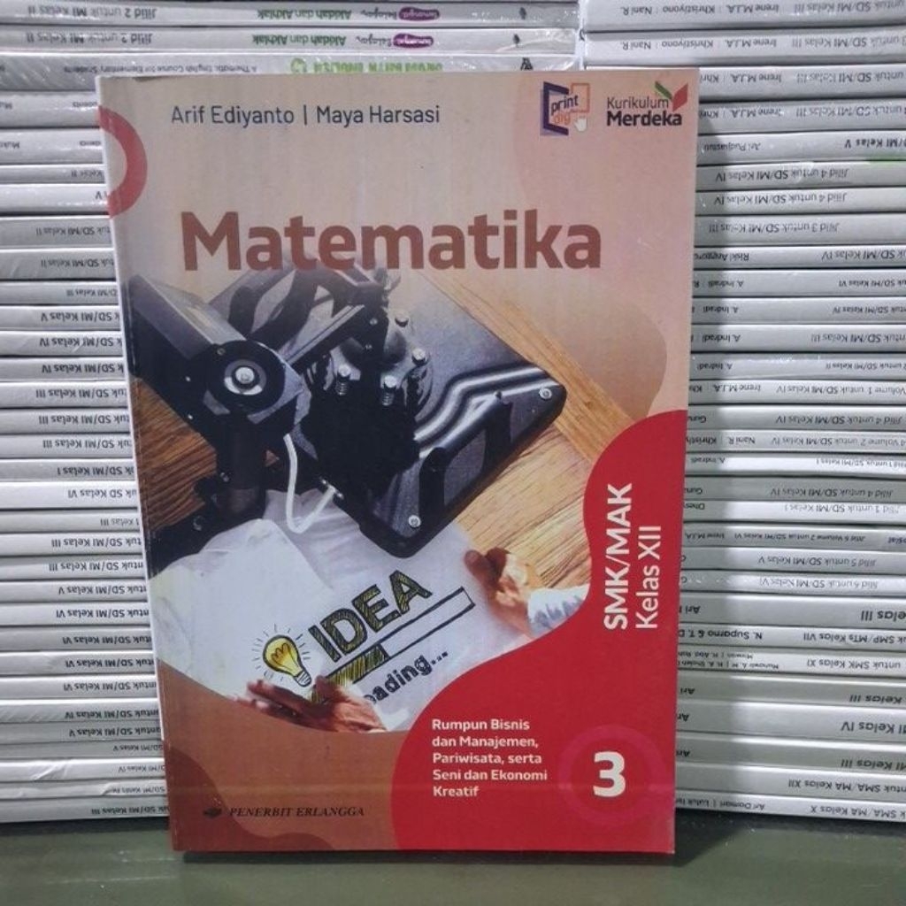 Buku Original Matematika SMK MAK Kelas 12 Kurikulum Merdeka Erlangga