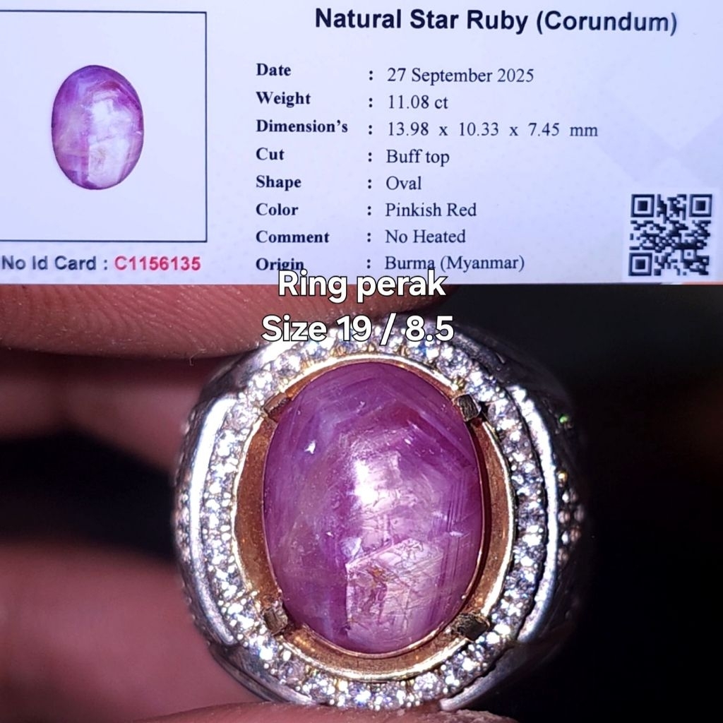 natural red ruby star birma rubi burma no treatment