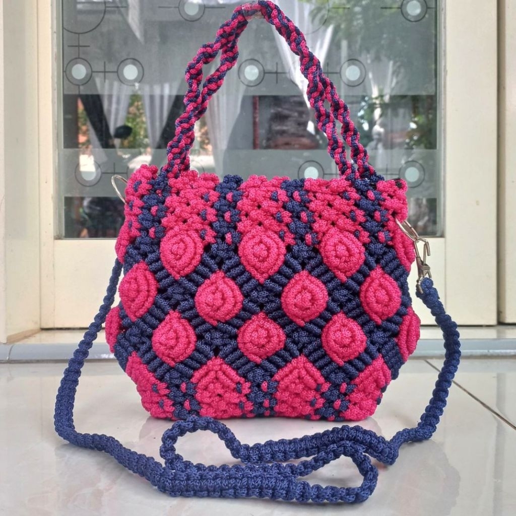 Tas Tali Kur Slempang Motif Kerang Mewah Model Terbaru Kekinian Ukuran Besar Muat HP dan Dompet Wani