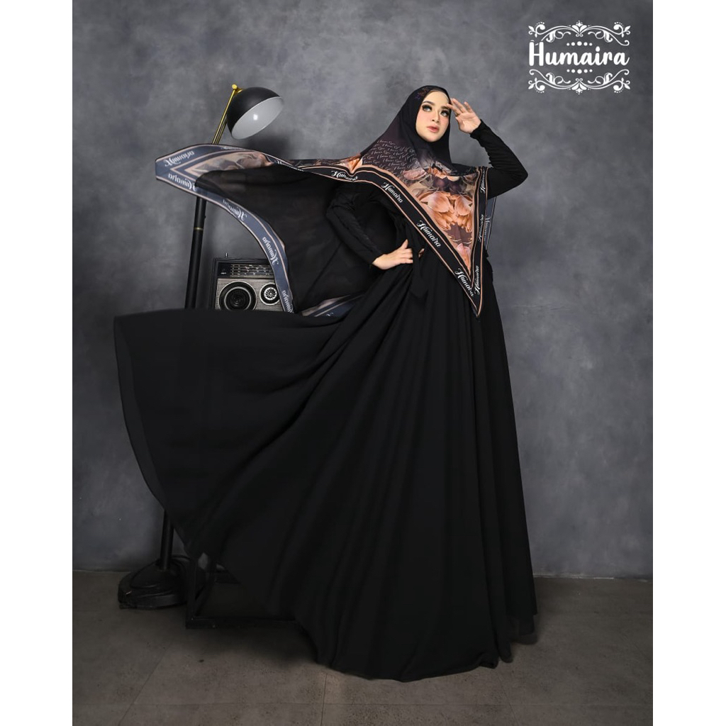 ALISYA SERIS BY HUMAIRA SYARI GAMIS CERUTY PREMIUM SET HIJAB KHIMAR SERAGAMAN PENGAJIAN MAJELIS TAKL