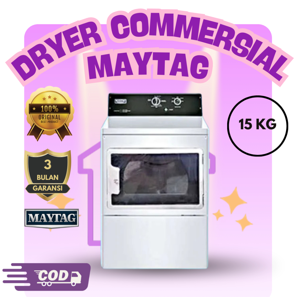 MAYTAG Mesin Pengering Commercial MDG20 15 Kg / Dryer Laundry / Dryer Commercial