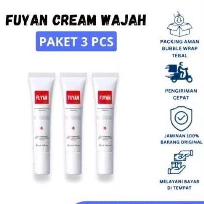PAKET 3 PCs Krim Pemutih Wajah Youbuy 20g - Mencerahkan, Melembabkan, Menghilangkan Flek Hitam