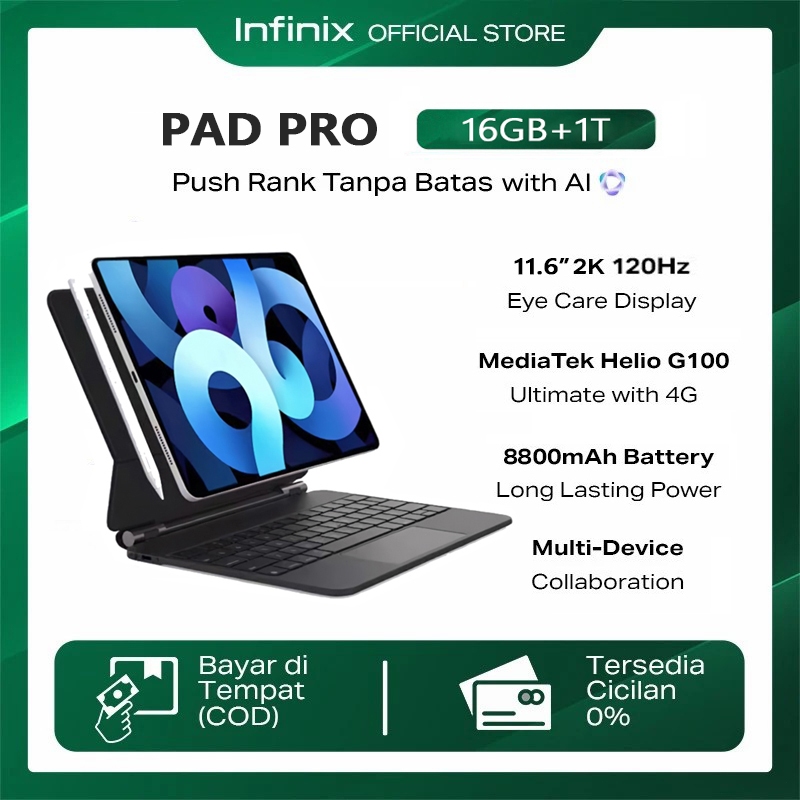 [Free Mouse Keyboard] Infinixs promo trade in Tablet Pad Pro 11.6 inci HD 4G/5G 120Hz Tablet Android