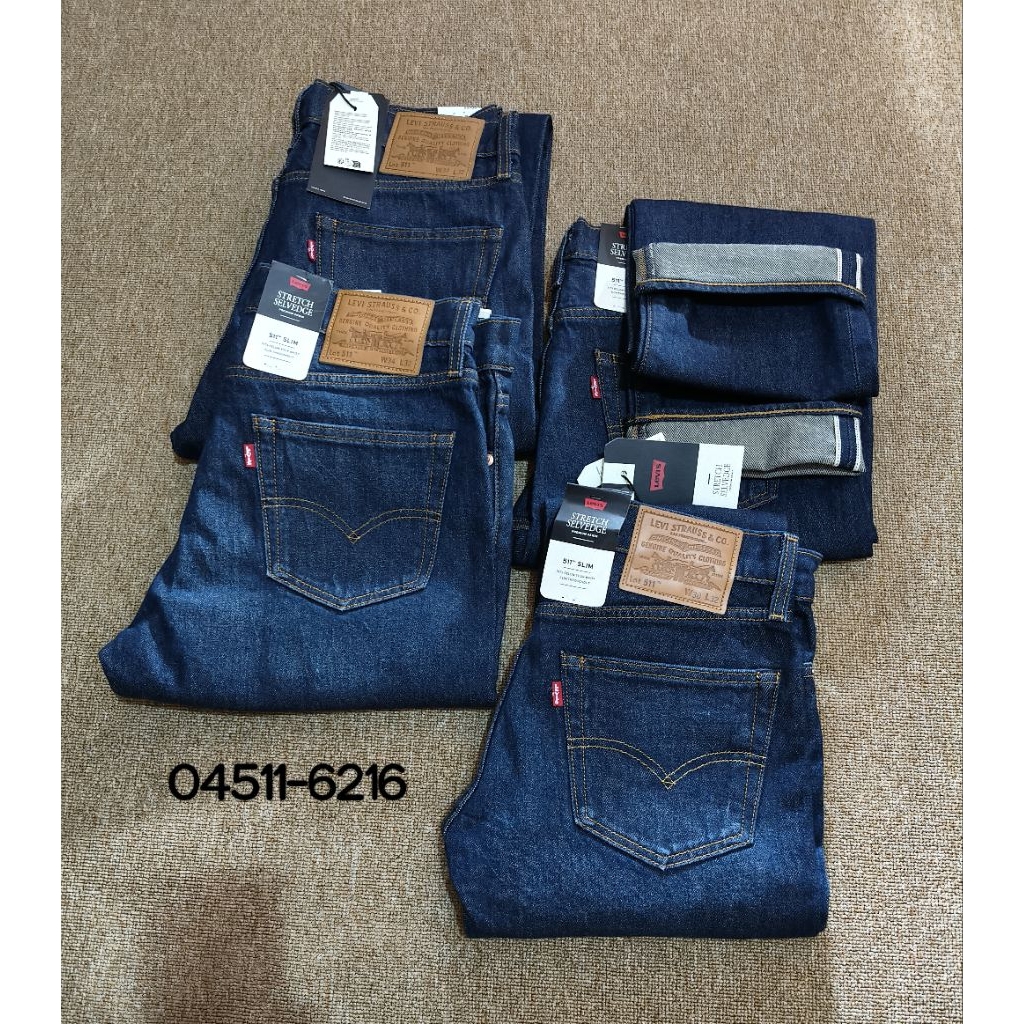 New Release Jeans Pria Lev's 511 Slim New Original Fit ( 511-6216 )