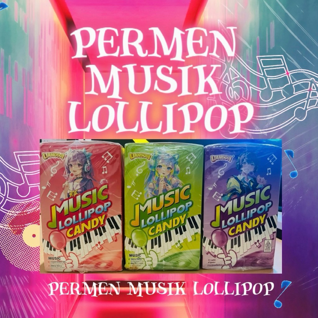 Permen Lollipop Musik Viral - Music Lollipop Candy HALAL