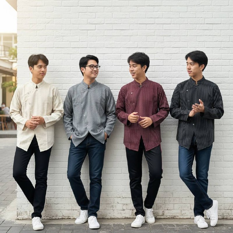 Granito.id - AIRLANGGA SHIRT Beskap Pria Dewasa Lengan Panjang Tradisional Kondangan Formal Elegan