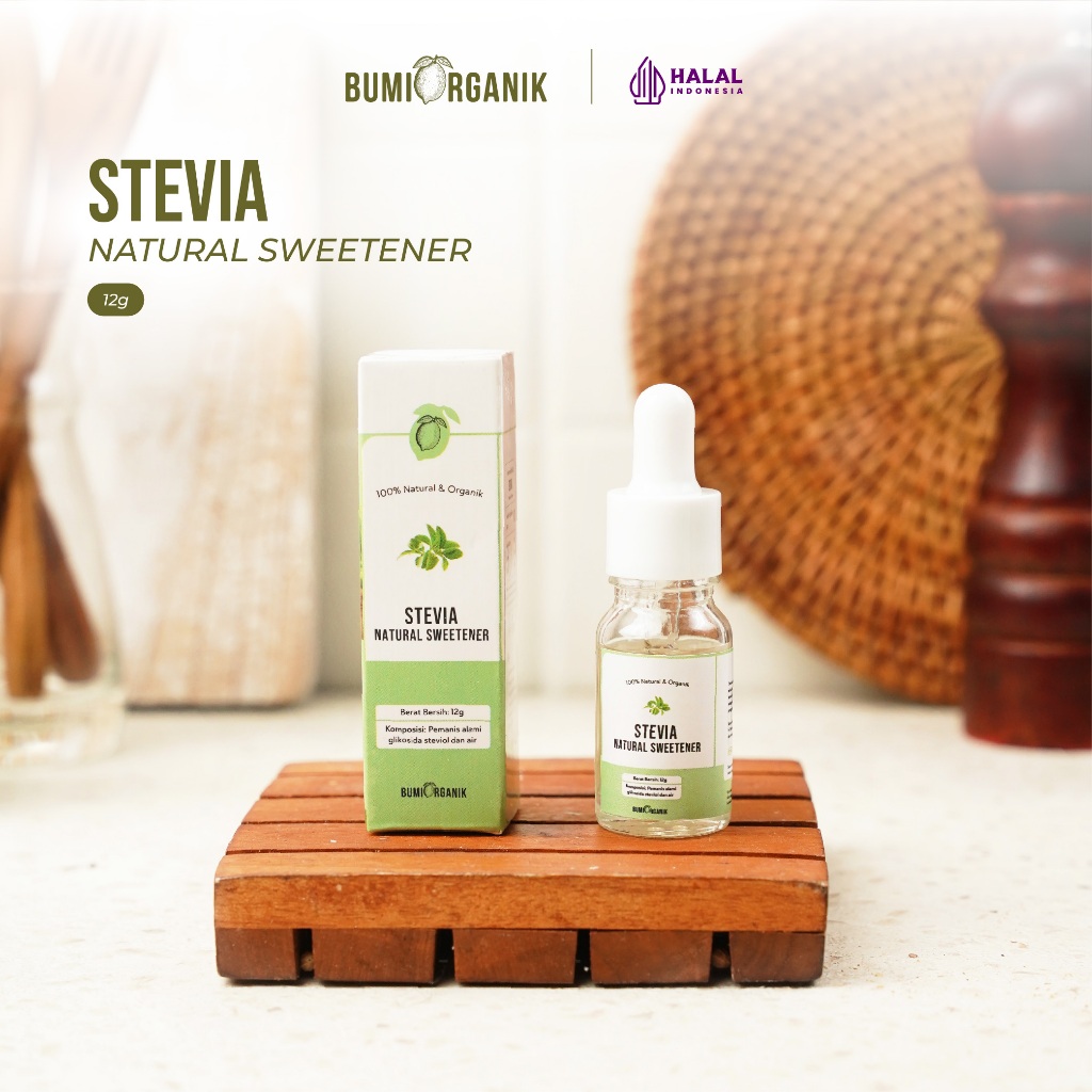 STEVIA PEMANIS ALAMI BUMI ORGANIK/ PENGGANTI GULA 0 KALORI GULA DIABETES & DIET / STEVIA CAIR / STEV
