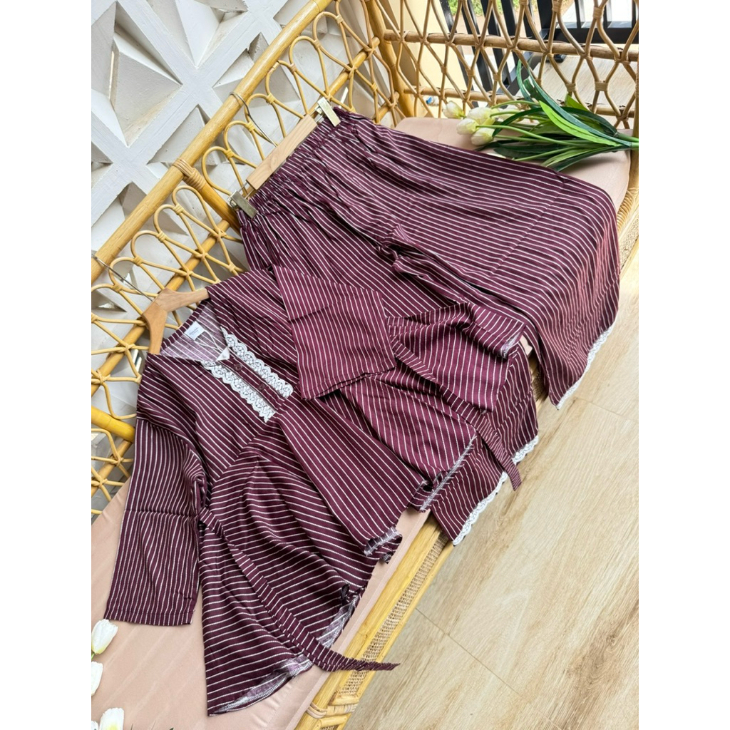 RANIA SET Stelan Rayon premium kekinian bumil & Busui friendy